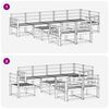 vidaXL Outdoor Sofa Set 9 pcs Natural Solid Acacia Wood