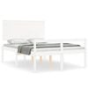 vidaXL Senior Bed without Mattress White 140x190 cm Solid Wood