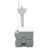 vidaXL Camping Toilet Set 2 pcs Grey 50.5 x 33 x 103 cm