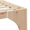 vidaXL Bed Frame Brown 160 x 200 cm Solid Pine Wood