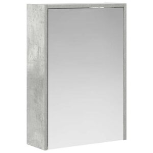 vidaXL Bathroom Mirror Cabinet Concrete Grey 43 x 16 x 62.5 cm