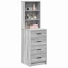 vidaXL Highboard Grey sonoma 40 x 41 x 135 cm Engineered wood