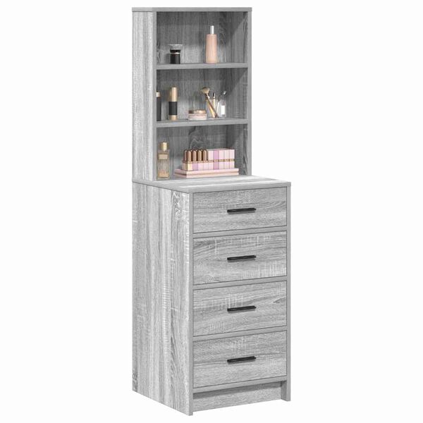 vidaXL Highboard Grey sonoma 40 x 41 x 135 cm Engineered wood
