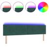 vidaXL Headboard with LED Strip Lights Adjustable Green 100 cm Velvet