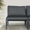 vidaXL Outdoor Furniture with Cushion Anthracite 80 x 80 x 71 cm Steel