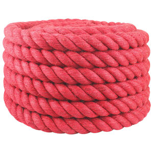 vidaXL Jute Rope Red 100% Tossa jute