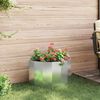 vidaXL Planter Silver 60 x 30 x 35 cm Galvanised Steel