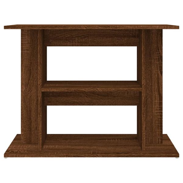 vidaXL Aquarium Stand Brown Oak 80x35x60 cm Engineered Wood