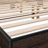 vidaXL Bed Frame without Mattress Brown Oak 180x200 cm Super King