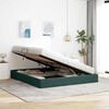 vidaXL Storage Bed with Mattress Dark Green 180 x 200 cm Velvet