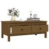 vidaXL Coffee Table Honey Brown 100x50x40 cm Solid Wood Pine