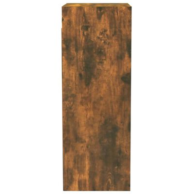 vidaXL Wall Cabinet Smoked Oak 32.5x34.5x90 cm Engineered Wood
