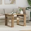 vidaXL Coffee Table Artisan Oak 64 x 54 x 44 cm Engineered Wood