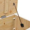 vidaXL Storage Box with Storage White and Honey Brown 90 x 40 x 45 cm