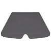 vidaXL Replacement Canopy for Garden Swing Anthracite 188/168x145/110cm