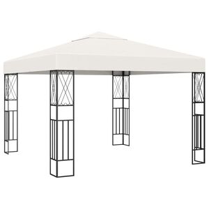 vidaXL Gazebo 3x3 m Cream Fabric