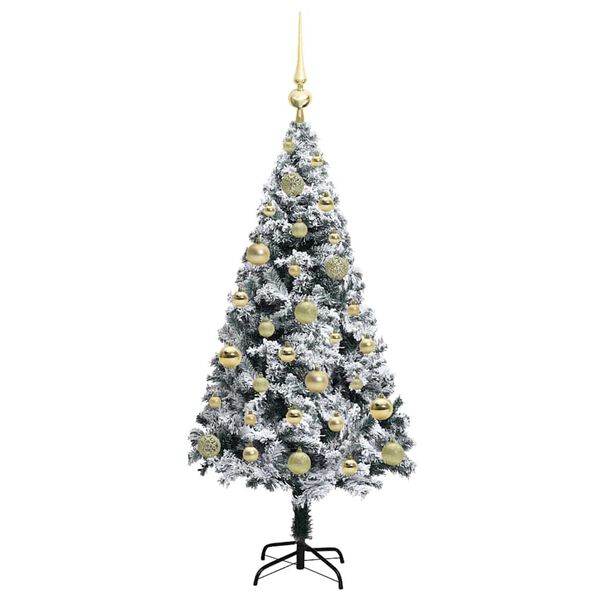 vidaXL Artificial Christmas Tree with 150 LEDs with Stand Green 120 cm