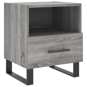 vidaXL Bedside Cabinet Grey Sonoma 40x35x47.5 cm Engineered Wood