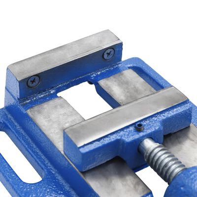 vidaXL Drill Press Vise Blue 76 mm Cast Iron