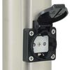 vidaXL Bollard Light with Sensor&Outlet 50 cm Stainless Steel IP44