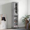 vidaXL Highboard Concrete Grey 34.5x34x180 cm Engineered Wood