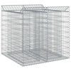 vidaXL Gabion Raised Bed 2 pcs Silver