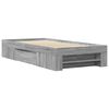 vidaXL Bed Frame without Mattress Grey Sonoma 90x200 cm Engineered Wood