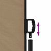 vidaXL Retractable Side Awning Taupe 100x500 cm