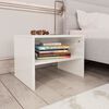 vidaXL Bedside Cabinets 2 pcs High Gloss White 40x30x30 cm Engineered Wood