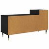 vidaXL TV Cabinet Black Oak 100 x 35 x 55 cm Engineered Wood