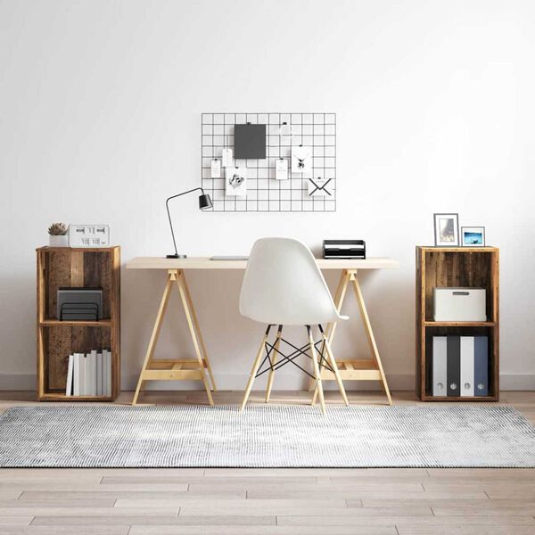 vidaXL TV Cabinet Set 2 pcs Old Wood 72 x 35 x 36.5 cm Engineered Wood