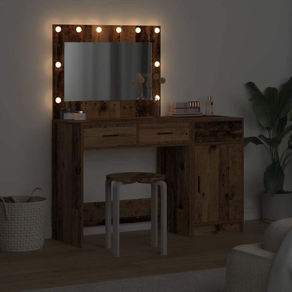 vidaXL Dressing Table 2 pcs Brown 40 x 41 x 75 cm Engineered wood