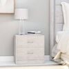 vidaXL Bedside Cabinets 2 pcs Concrete Grey 40x30x40 cm Engineered Wood