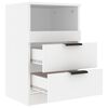 vidaXL Bedside Cabinets 2 pcs White Engineered Wood