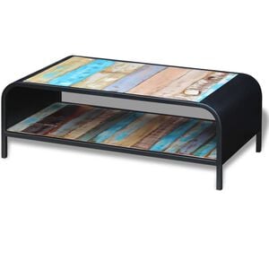 vidaXL Coffee Table | Multicolour | Solid Reclaimed Wood | Standard