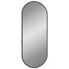 vidaXL Wall Mirror Black 50x20 cm Oval