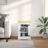 vidaXL HiFi cabinet White 60 x 50 x 82 cm Solid Pine Wood