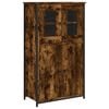 vidaXL Highboard Smoked Oak 62x32x106.5 cm Engineered Wood