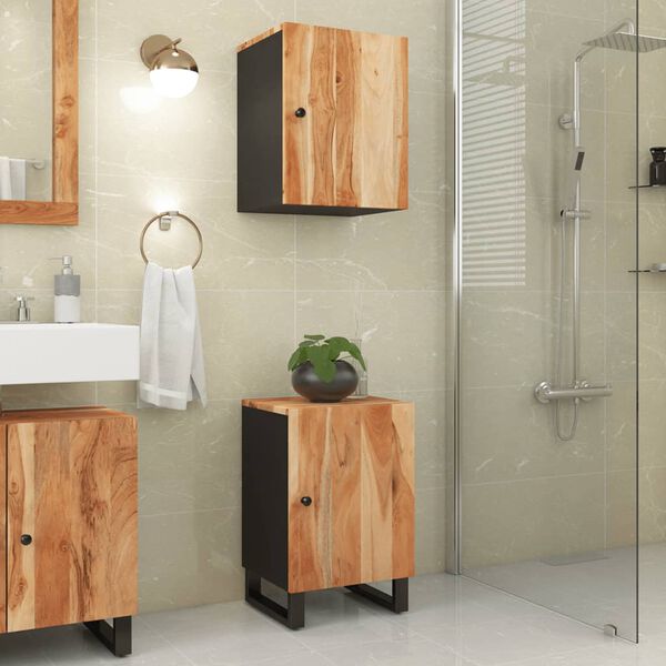 vidaXL Bathroom Cabinet 38x33x58 cm Solid Wood Acacia