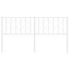 vidaXL Metal Replace Headboard White 160 cm