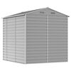 vidaXL Garden Shed Light Grey 191x215x198 cm Galvanised Steel