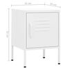 vidaXL Nightstands 2 pcs White 35x35x51 cm Steel