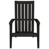 vidaXL Garden Adirondack Chairs 2 pcs Black Polypropylene
