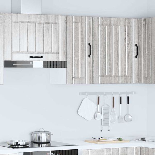 vidaXL Kitchen Wall Cabinet Lucca Grey Sonoma Engineered Wood