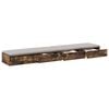 vidaXL Bed Drawers Smoked Oak 180 x 36.5 x 16.5 cm Engineered Wood