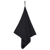 vidaXL Sports Towels 2 pcs Black 100 x 50 cm Polyester and polyamide