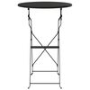 vidaXL Bistro Table Folding Anthracite Ø50x71 cm Powder-coated Steel