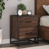 vidaXL Bedside Cabinets 2 pcs Brown Oak 40x31x50 cm Engineered Wood