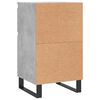 vidaXL Sideboards 2 pcs Concrete Grey 40x35x70 cm Engineered Wood