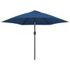 vidaXL Outdoor Parasol with Metal Pole 300 cm Azure